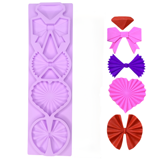 Forma Silicon Pentru Pasta De Zahar Evantai Funda Origami