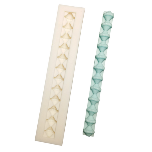 Forma Silicon Pentru Pasta De Zahar Decor Tort Bordura Sir Diamant