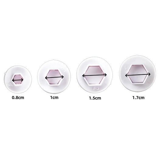 Set decupatoare hexagon 4 marimi