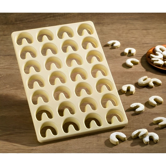 Sablon Decupator Aluat Biscuiti Fursec Semiluna, 33x23 cm