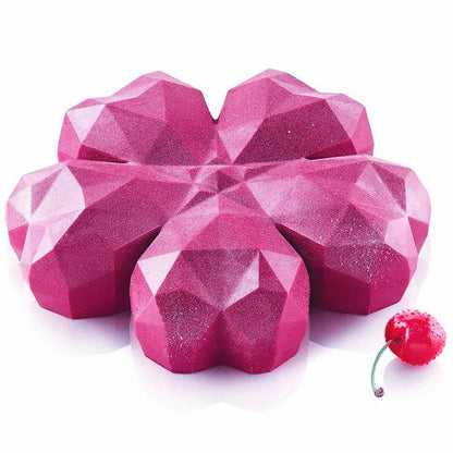 Forma Silicon Tort Floare Inimi