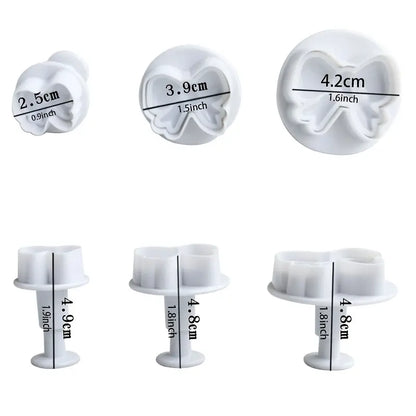 Set 3 decupatoare cu piston Model Funda Fundita