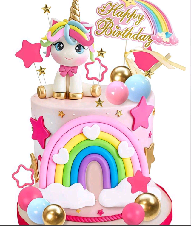 Set Complet Decor Tort Unicorn Model 2