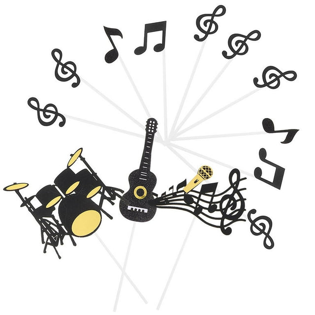 Set Complet Topper Tort Muzica Tobe Zi De Nastere