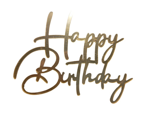Topper Tort Acrilic Happy Birthday