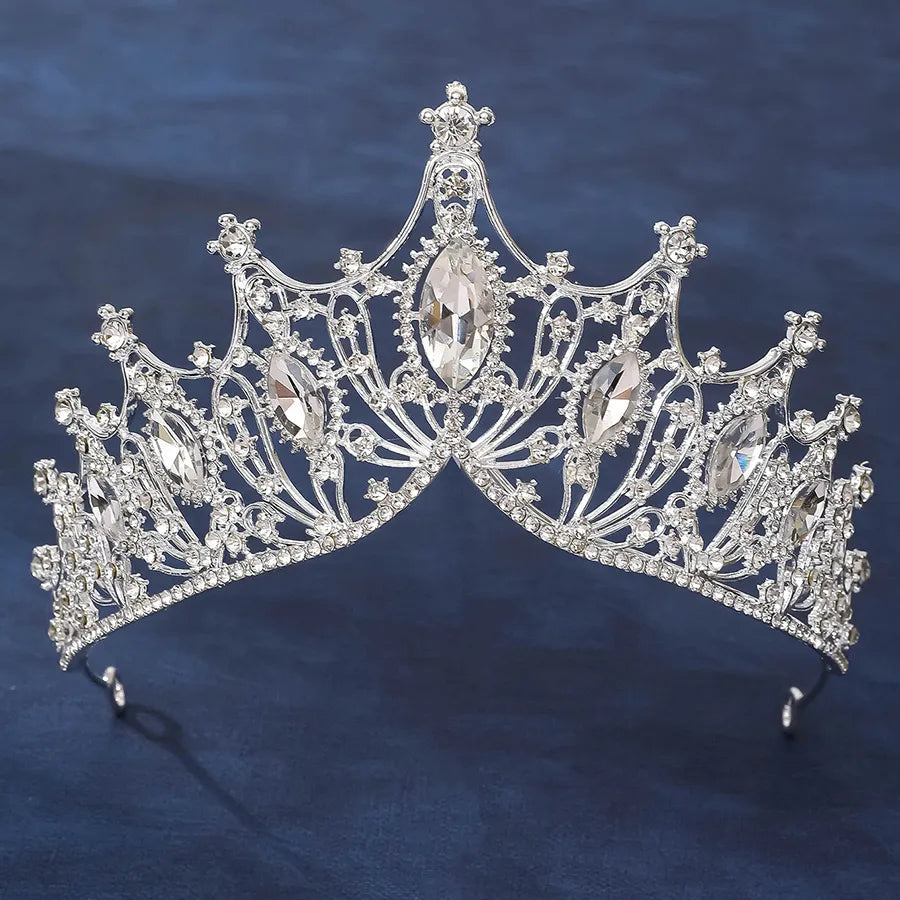 Coronita Topper Tort Tiara Argintiu Oglinda 15 CM