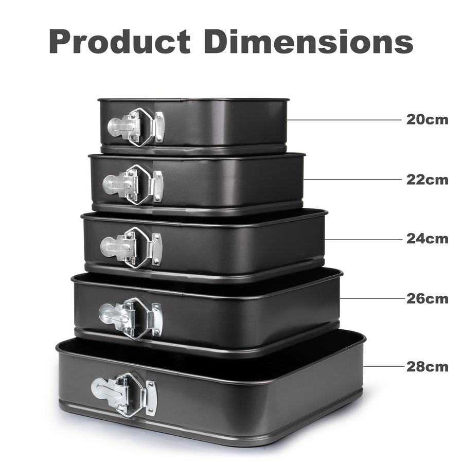 Set 5 Tavi Inox Fund Detasabil Non Stick 20-28 cm