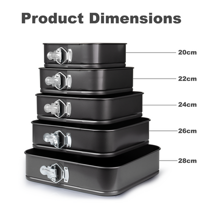 Set 5 Tavi Inox Fund Detasabil Non Stick 20-28 cm