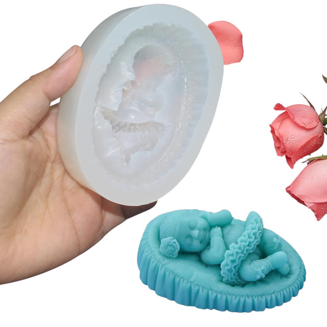 Forma Silicon Bebe Botez Baby Shower Fata Fetita