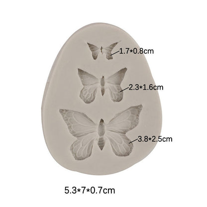 Forma Silicon Fluturi 3 Marimi