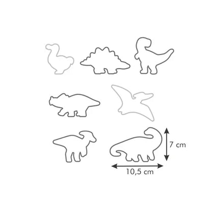 Set 12 Decupatoare Dinozaur Biscuiti