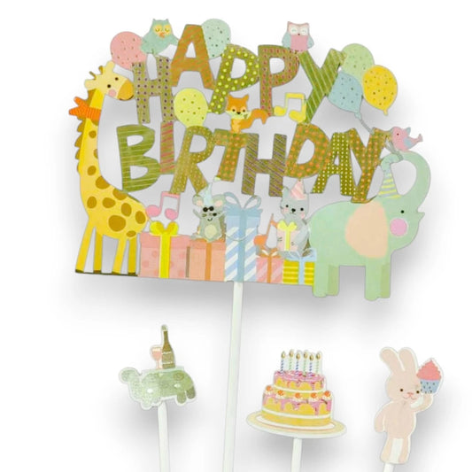 Set Topper Hartie Botez Baby Shower Happy Birthday