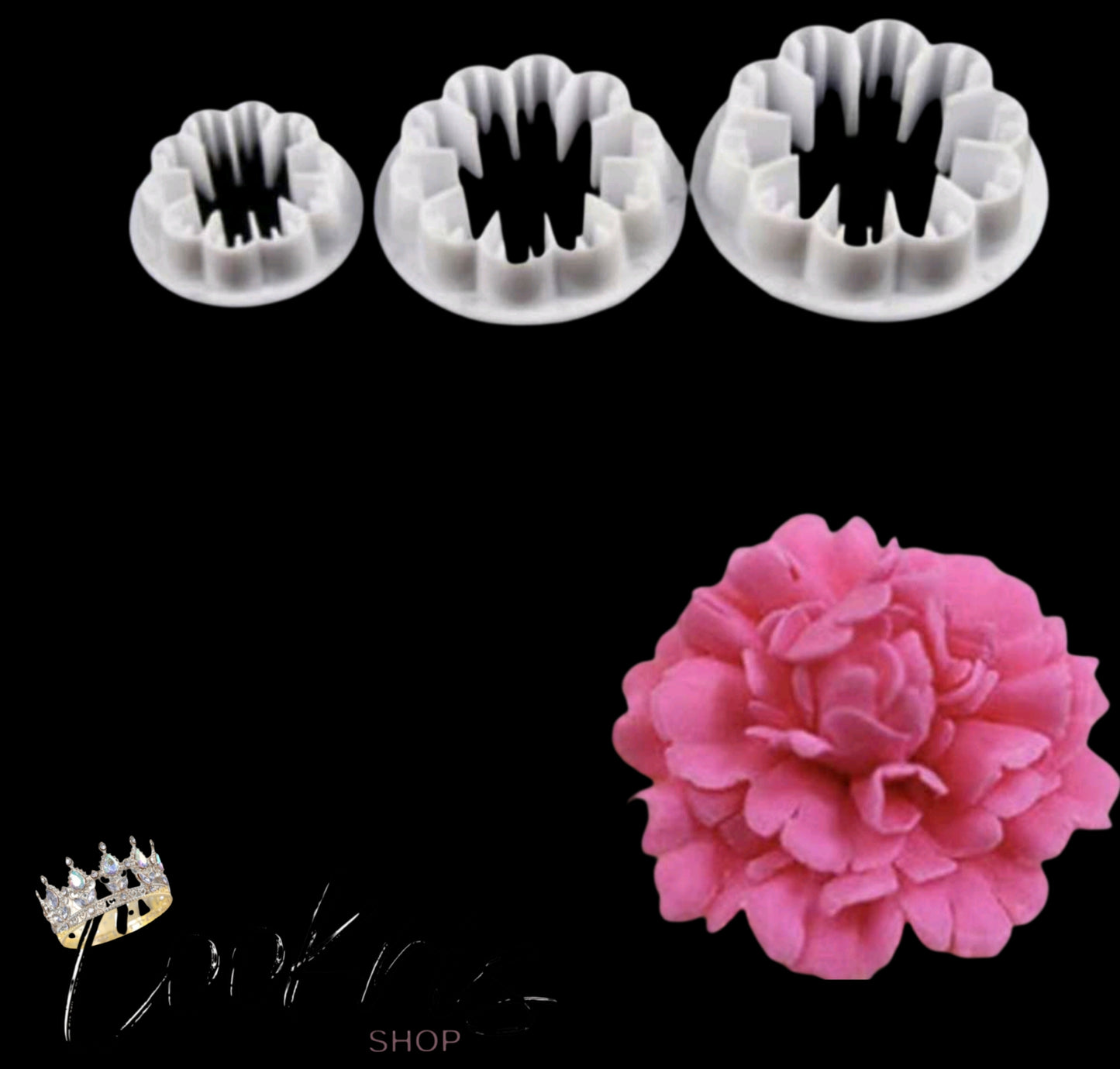 Set 3 decupatoare floare