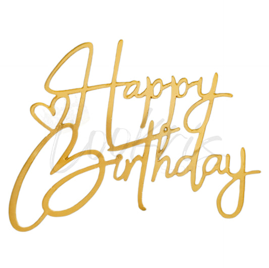 Topper Acrilic Tort Happy Birthday Model 21