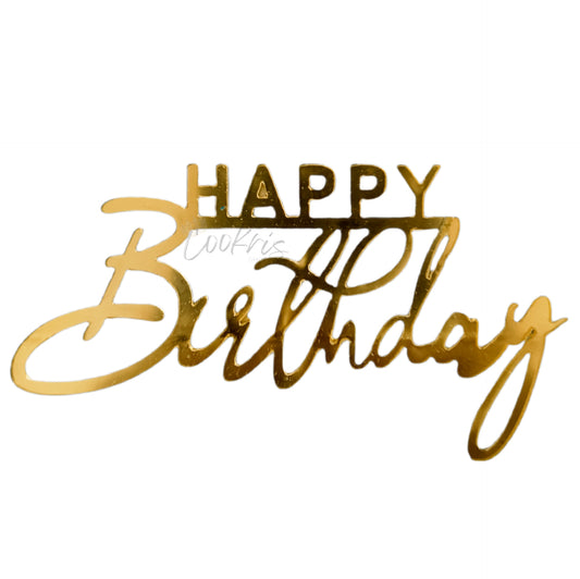 Topper Acrilic Tort Happy Birthday Model 19