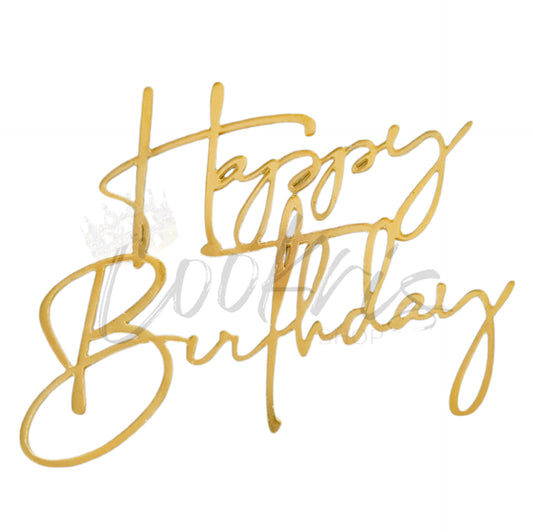 Topper Acrilic Tort Happy Birthday Model 22