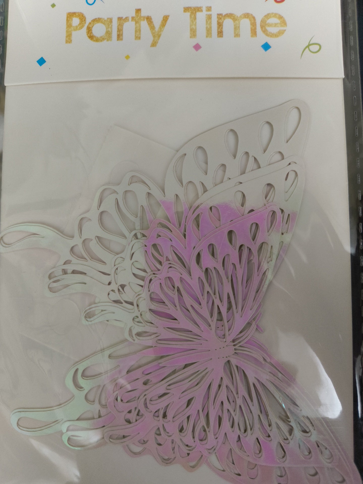 Set 6 Fluturi Topper Tort 3 Marimi