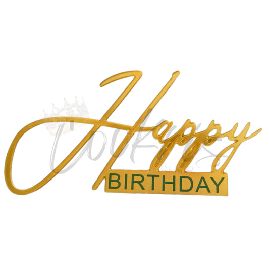 Topper Acrilic Tort Happy Birthday Model 20