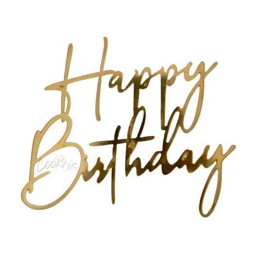 Topper Acrilic Tort Happy Birthday Model 18