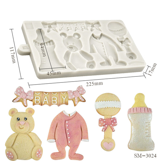 Forma Silicon Bebe Botez Baby Shower Model 2