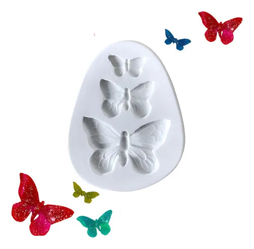 Forma Silicon Fluturi 3 Marimi