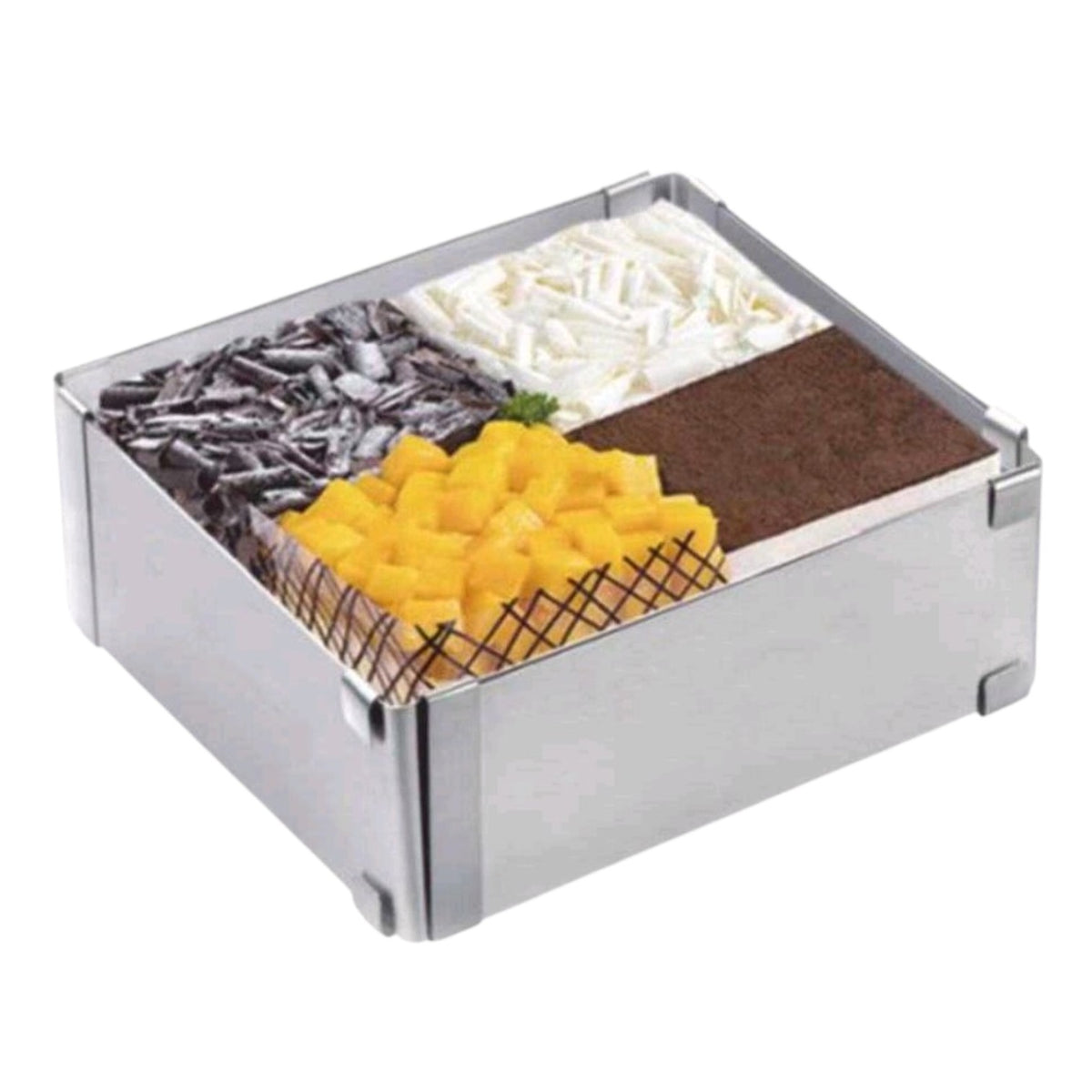 Forma Prajituri Inox Reglabila 10-18 cm 6 cm inaltime