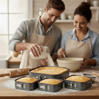 Set 5 Tavi Inox Fund Detasabil Non Stick 20-28 cm