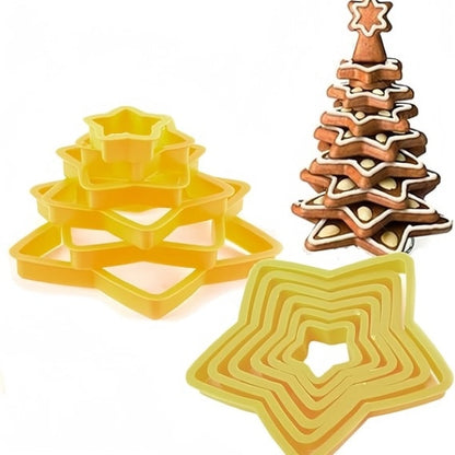 Set decupatoare biscuiti turta dulce Model Stea Stele diferite marimi
