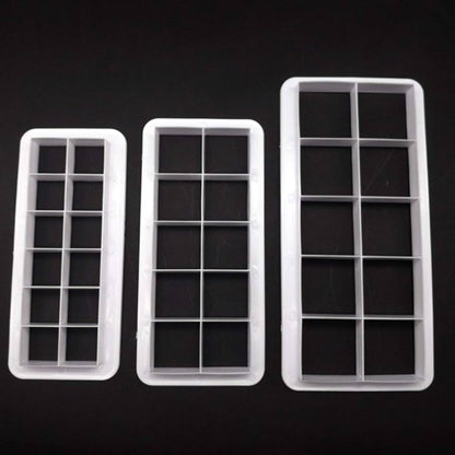 Set 3 decupatoare patrat