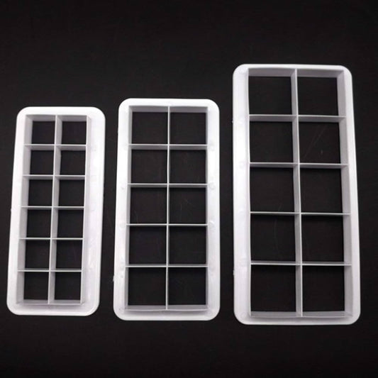 Set 3 decupatoare patrat