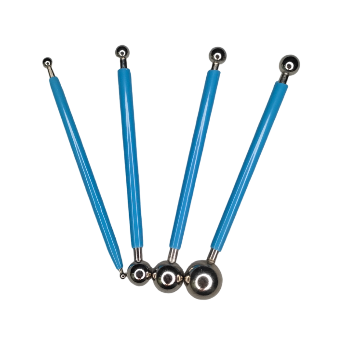 Set 4 Ustensile Pentru Pasta De Zahar Fondant Bile Inox