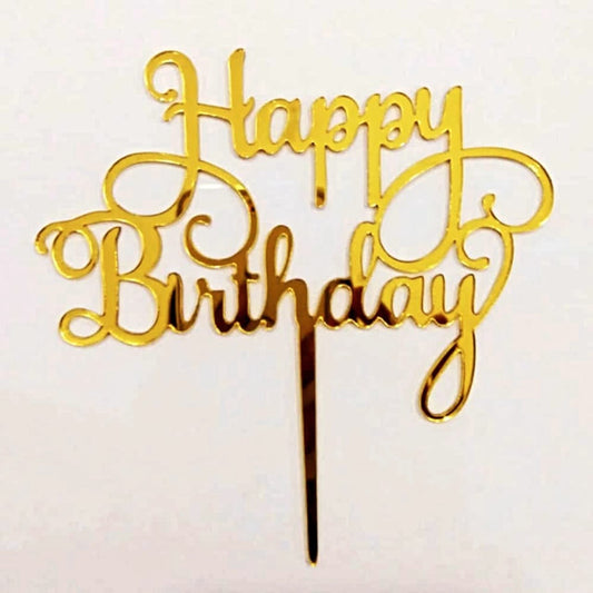 Topper Acrilic Happy Birthday 2